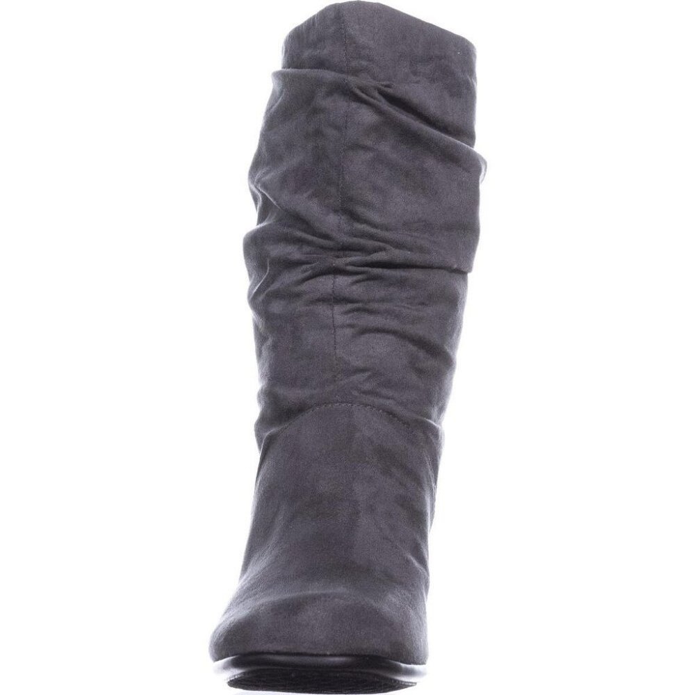 Aerosoles Gray Suede Mid-calf Slouch Boots, Size 7 - Picture 5 of 12